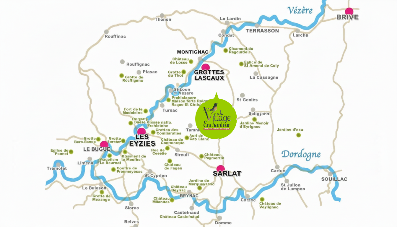 Carte du Périgord Noir